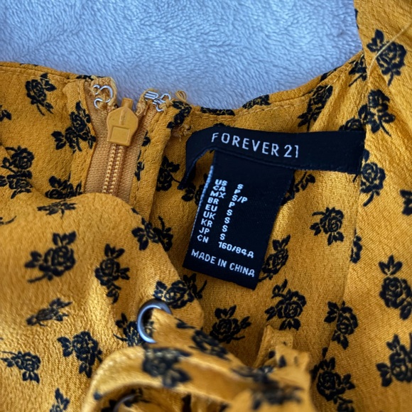 Yellow Floral Dress - Picture 3 of 3